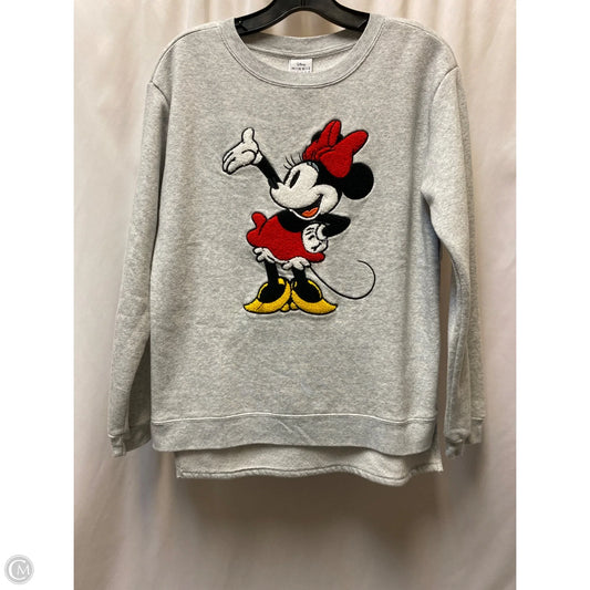 Sweatshirt Collar By Disney Store In Grey, Size: M