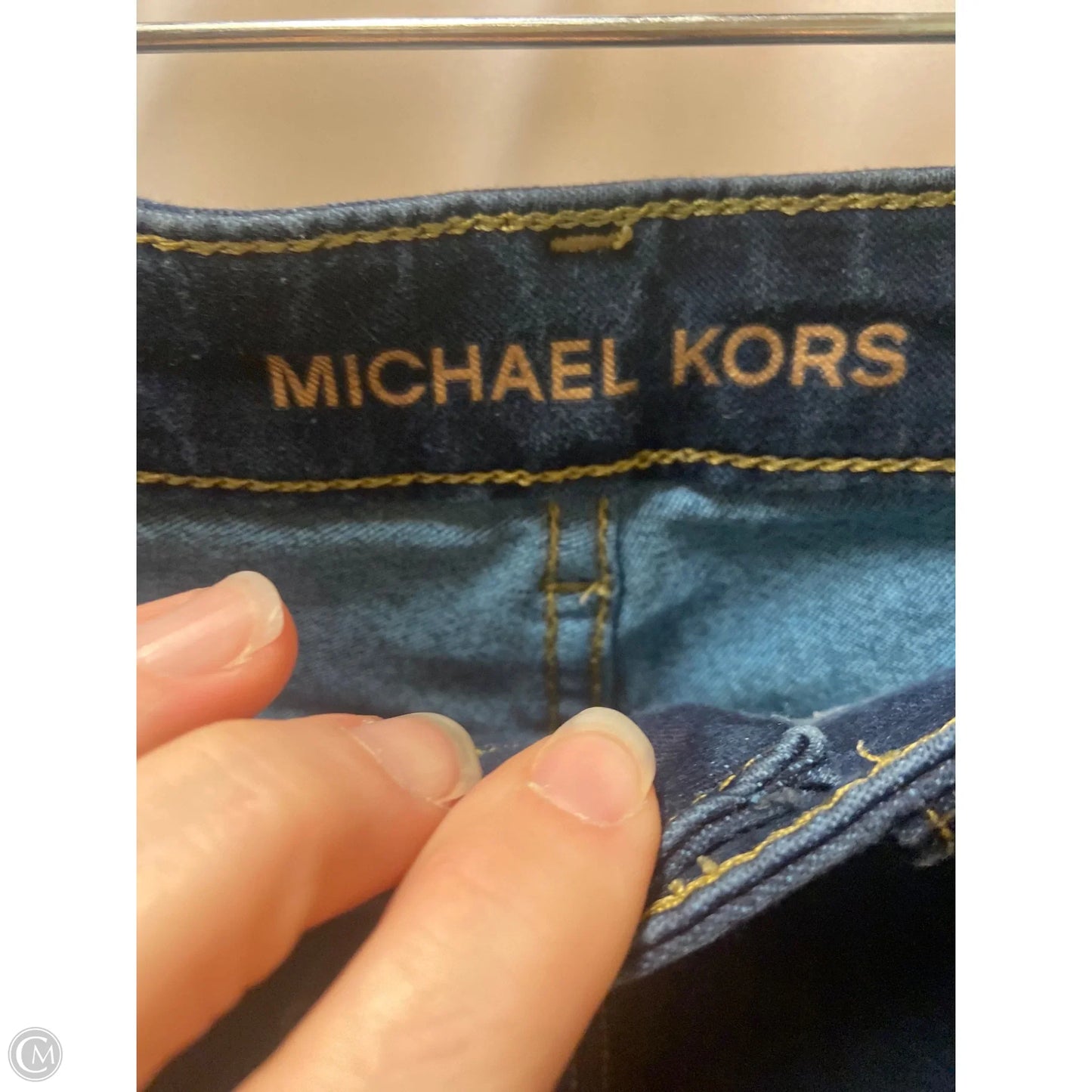 Jeans Skinny By Michael By Michael Kors In Navy, Size: 8