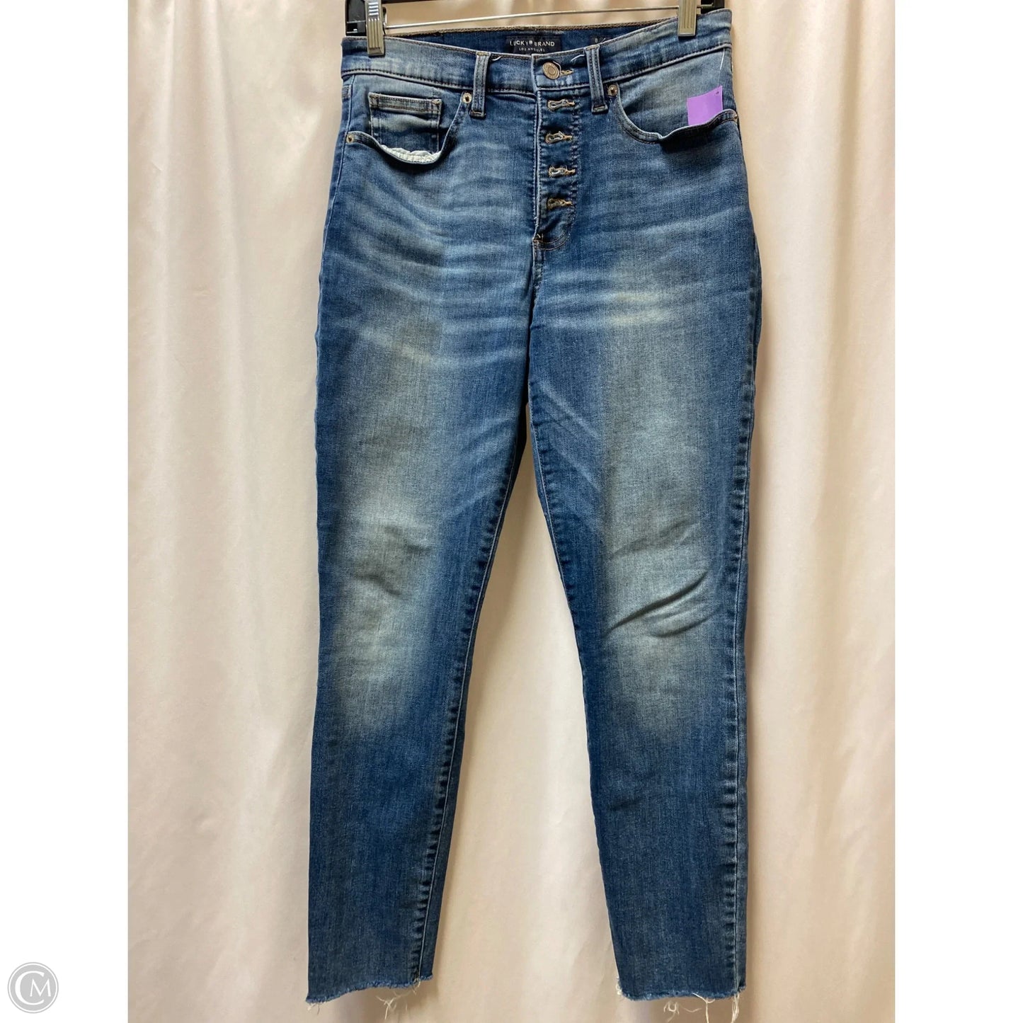 Jeans Skinny By Lucky Brand In Navy, Size: 8