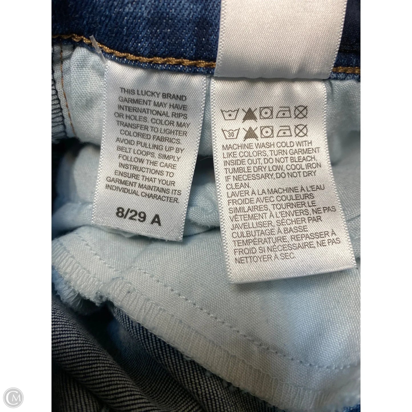 Jeans Skinny By Lucky Brand In Navy, Size: 8