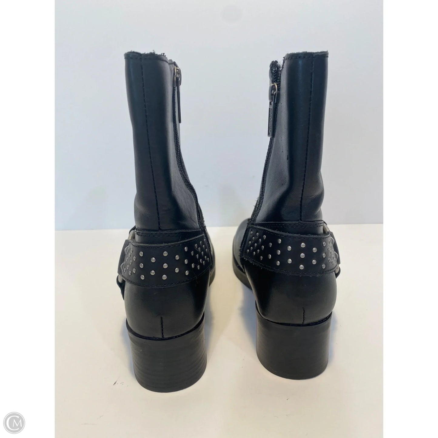 Boots Ankle Flats By Harley Davidson In Black, Size: 6