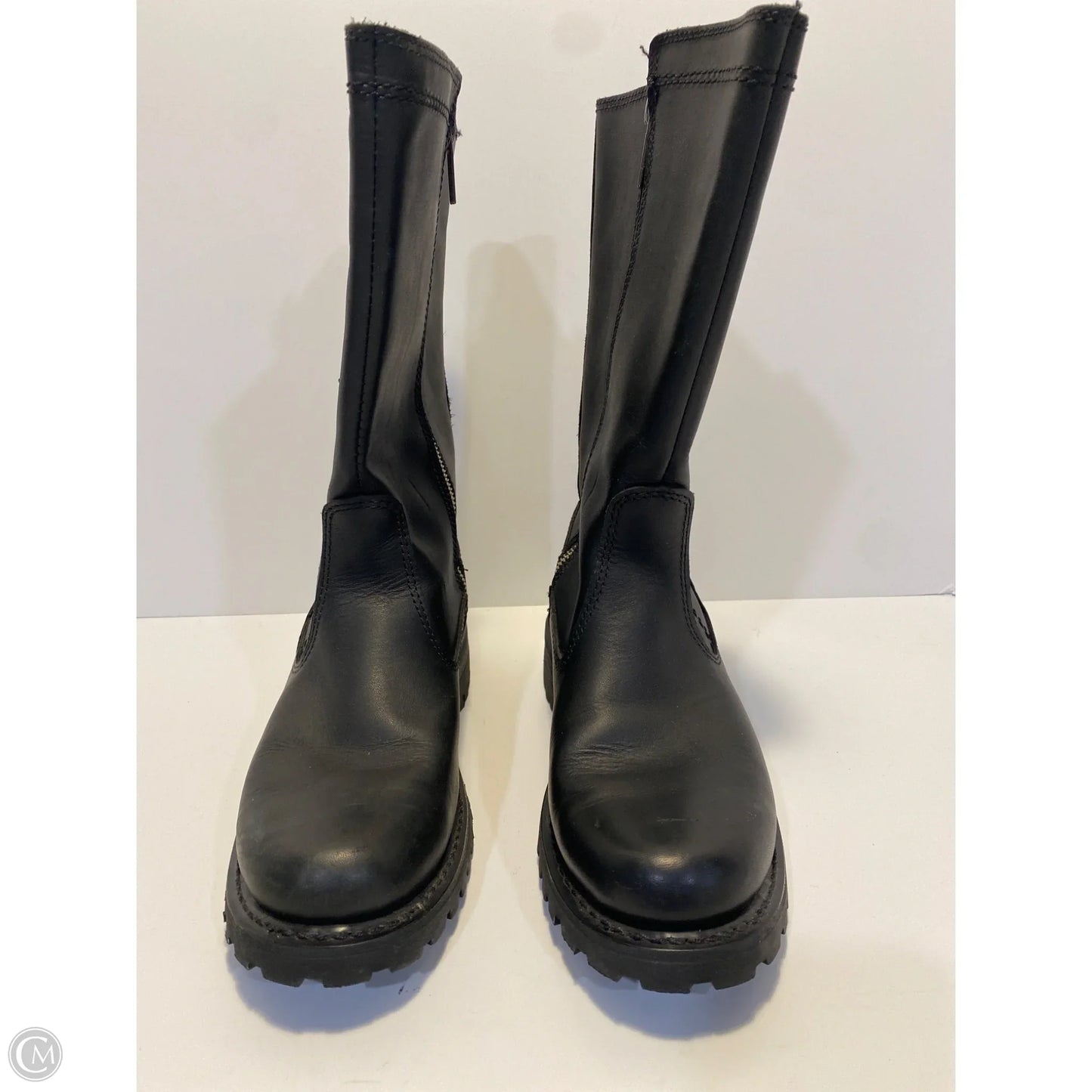 Boots Mid-calf Flats By Harley Davidson In Black, Size: 9.5