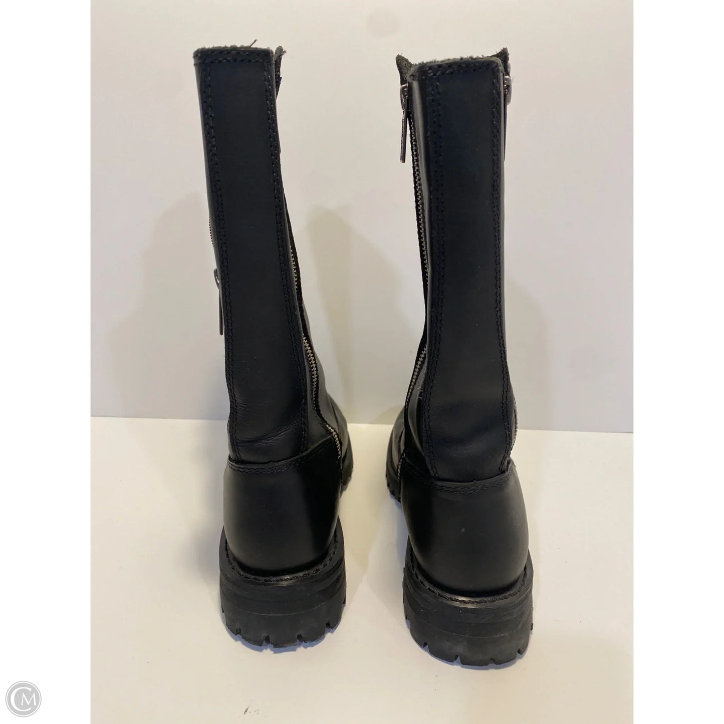 Boots Mid-calf Flats By Harley Davidson In Black, Size: 9.5