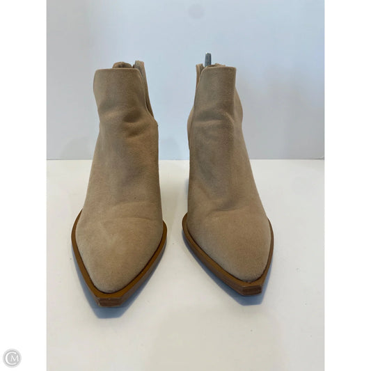 Boots Ankle Heels By Vince Camuto In Tan, Size: 8