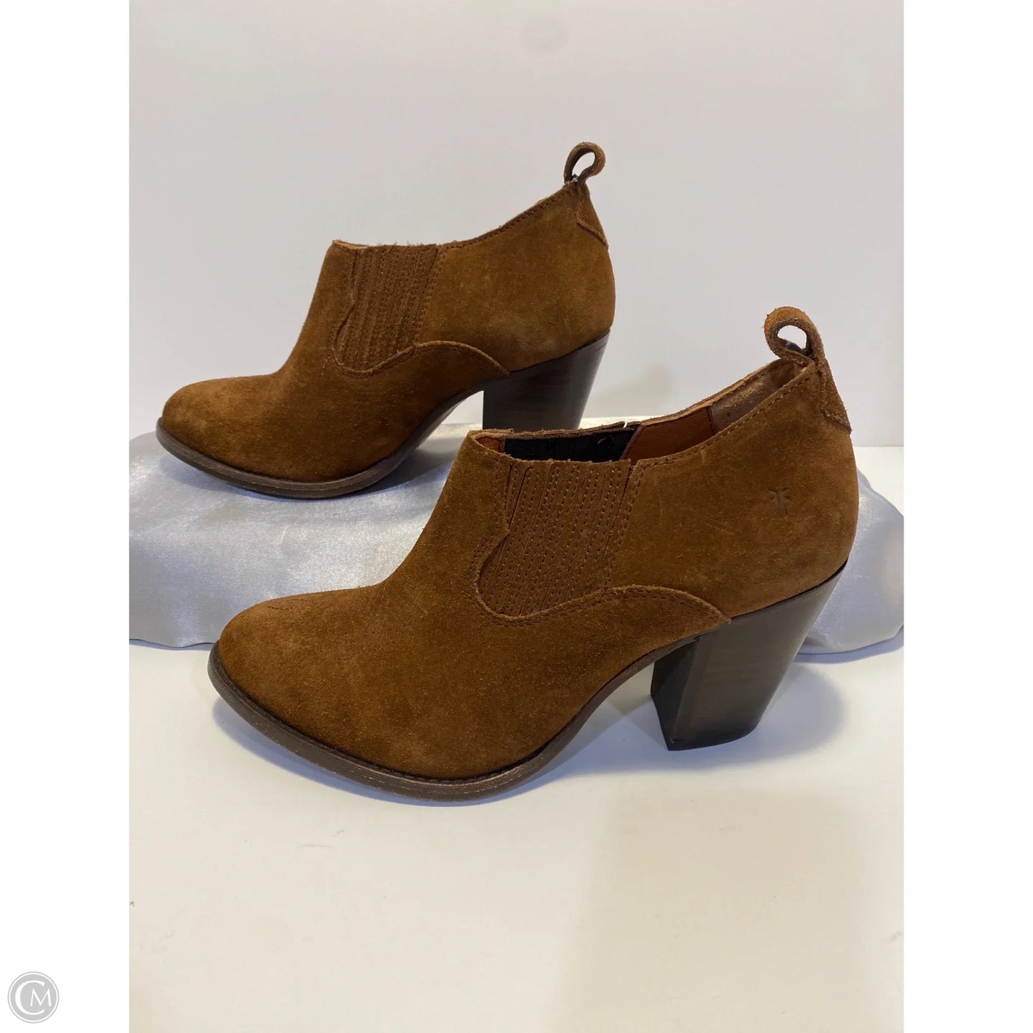 Boots Designer By Frye In Brown, Size: 7