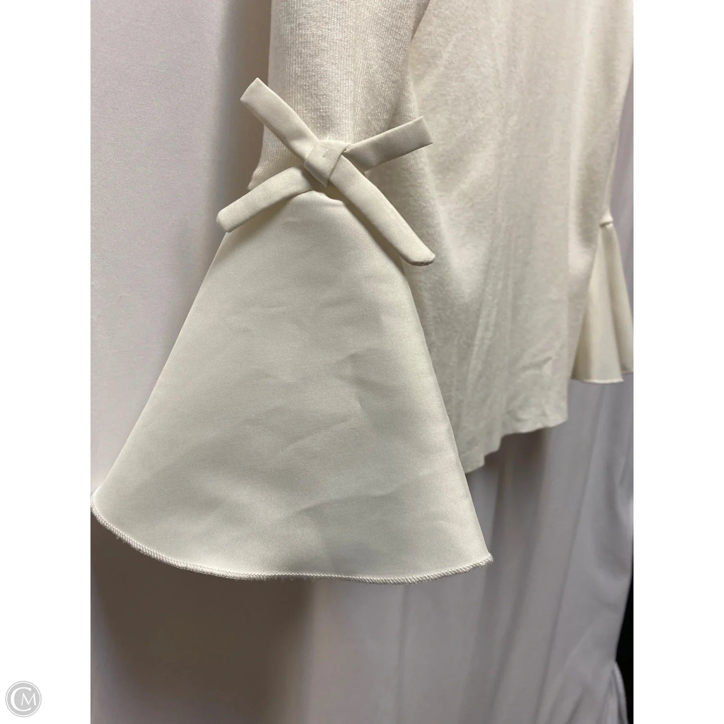 Top Long Sleeve By White House Black Market In Cream, Size: L