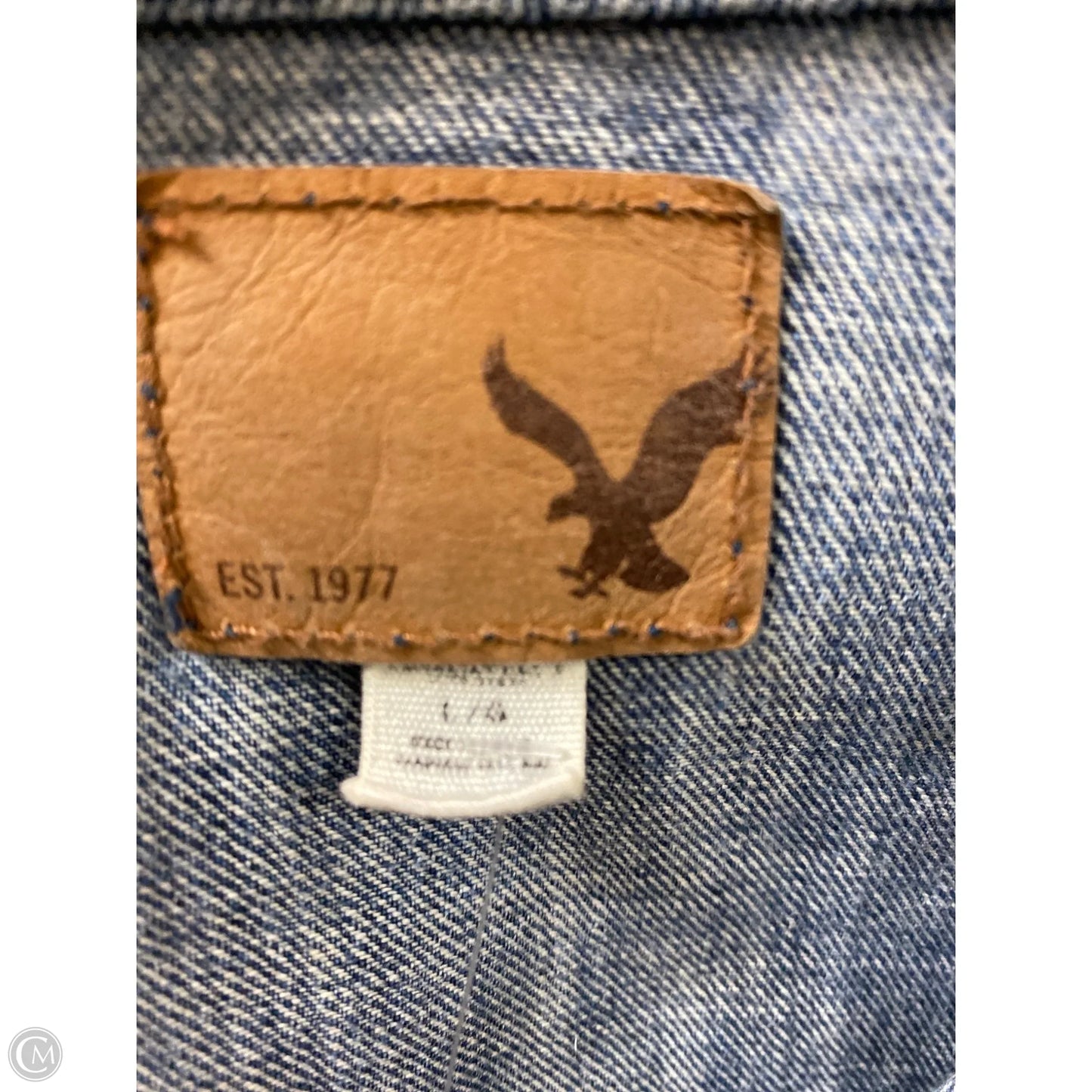 Jacket Denim By American Eagle In Blue Denim, Size: L
