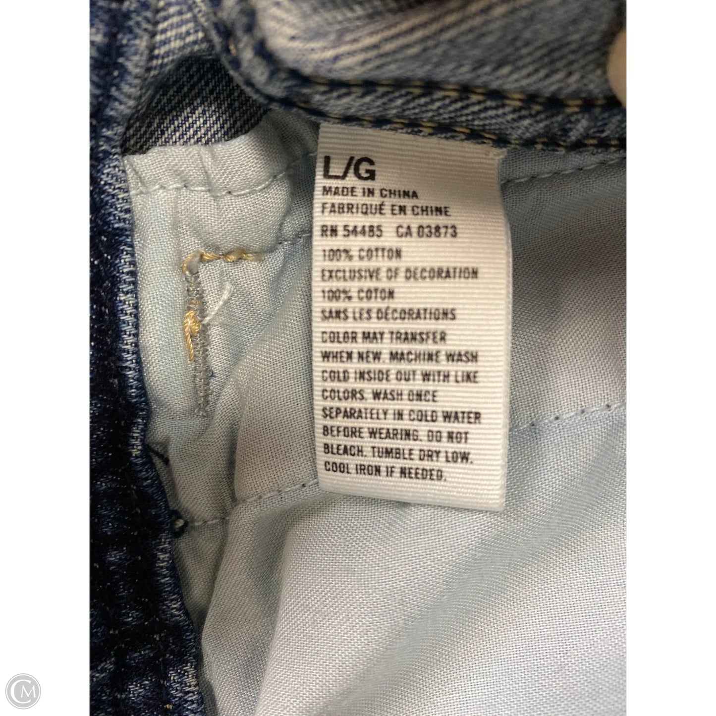 Jacket Denim By American Eagle In Blue Denim, Size: L