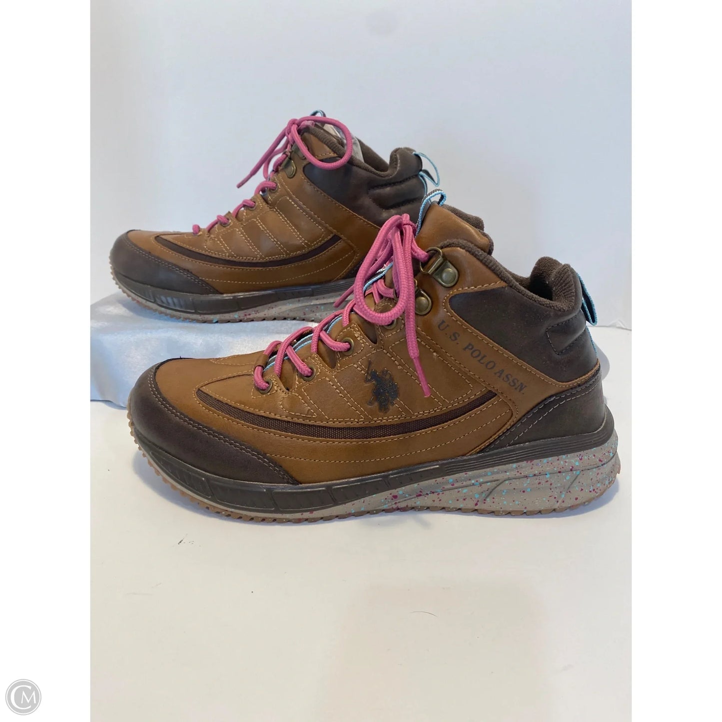 Boots Ankle Flats By Us Polo Assoc In Brown, Size: 10