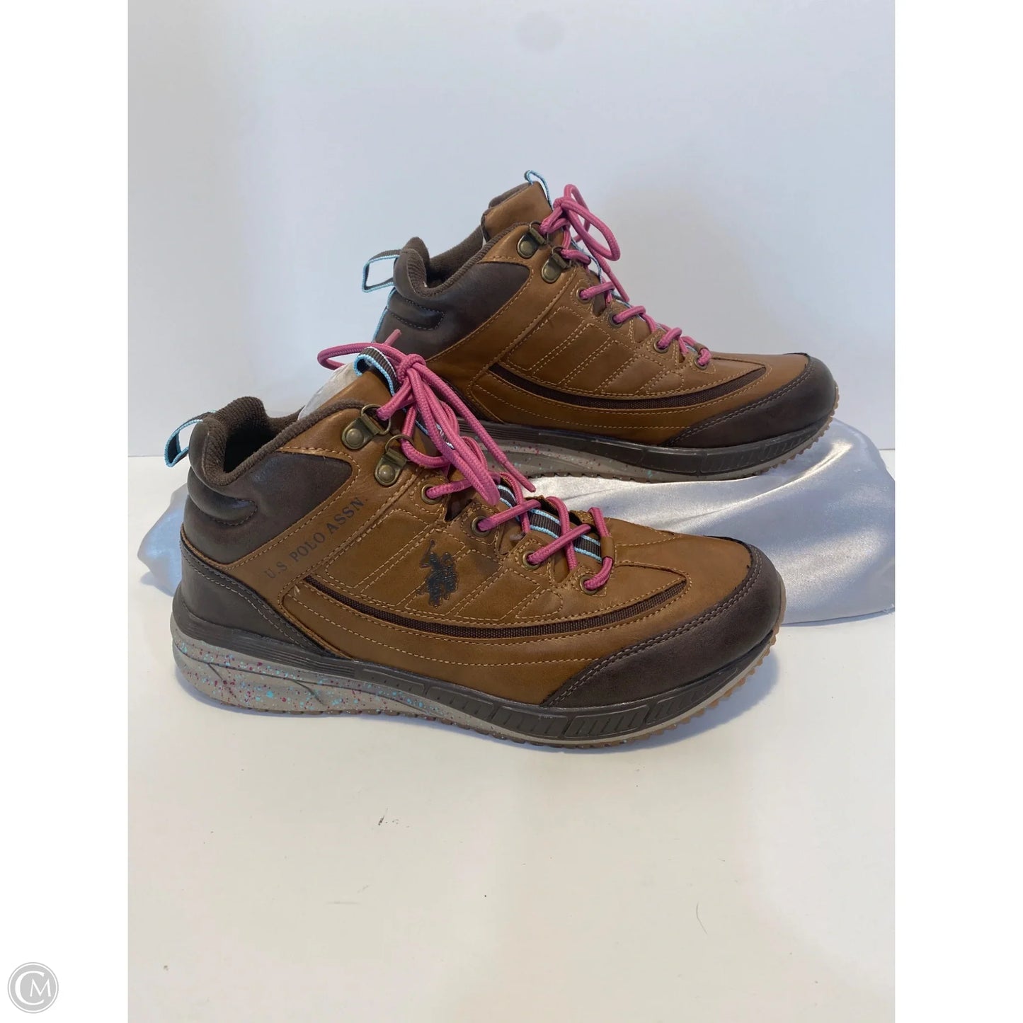 Boots Ankle Flats By Us Polo Assoc In Brown, Size: 10