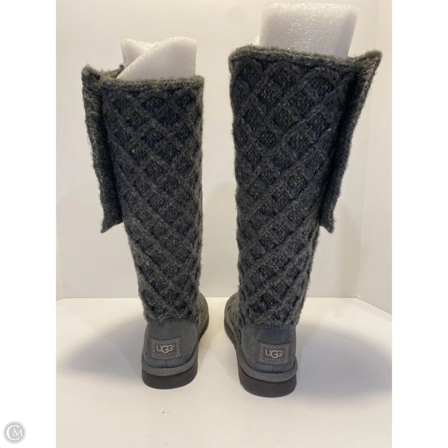 Boots Designer By Ugg In Grey, Size: 5