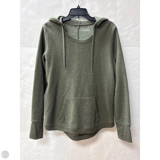 Athletic Sweatshirt Hoodie By Tek Gear In Green, Size: L