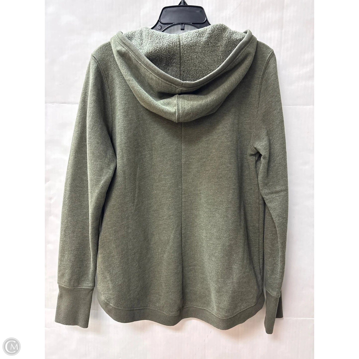 Athletic Sweatshirt Hoodie By Tek Gear In Green, Size: L