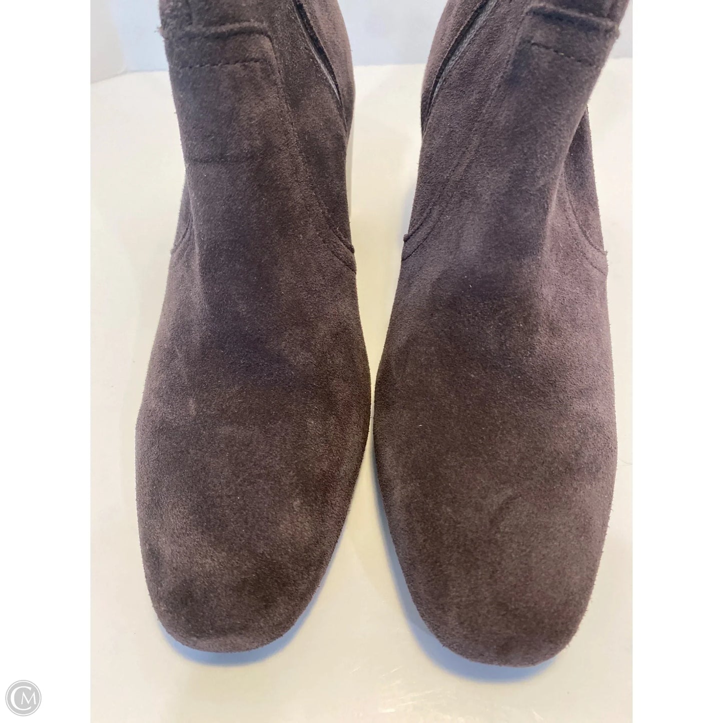 Boots Ankle Heels By Blondo In Grey, Size: 7.5