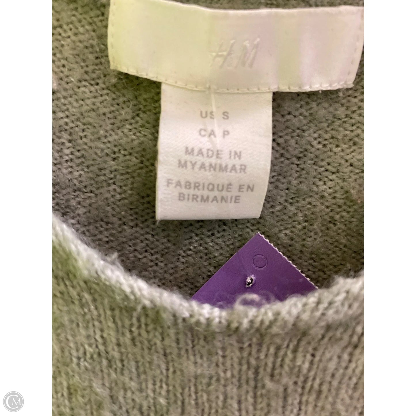 Sweater By H&m In Green, Size: S