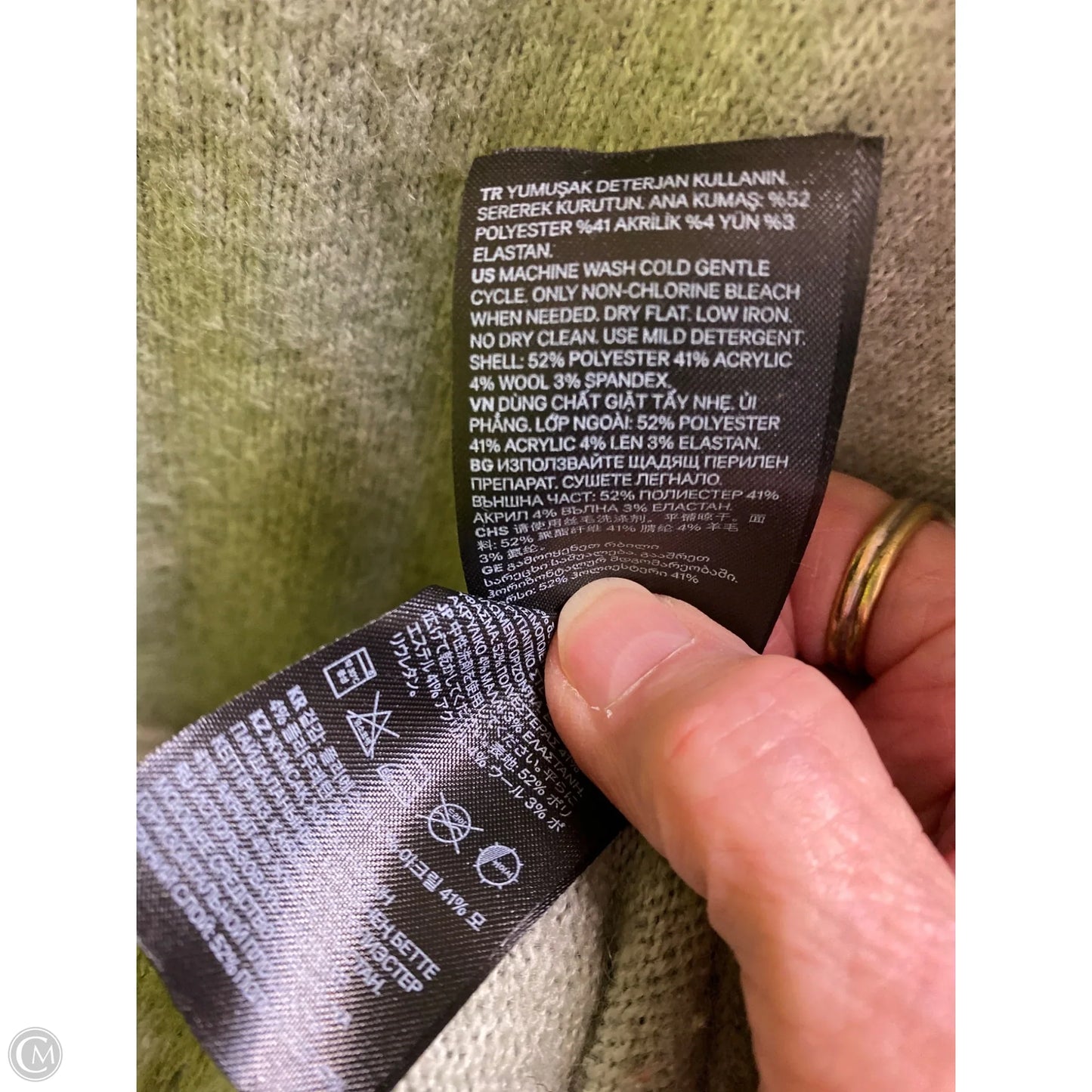 Sweater By H&m In Green, Size: S