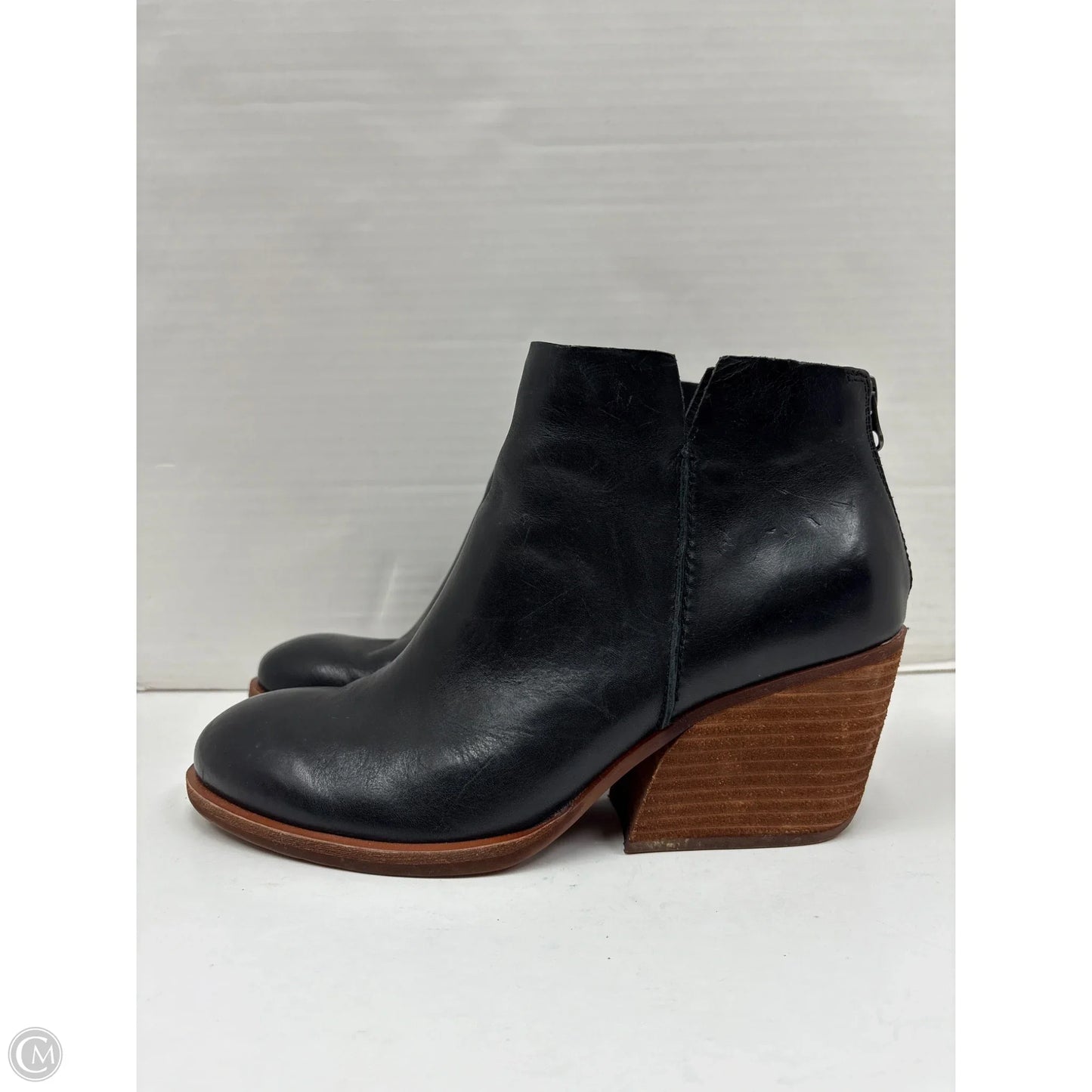 Boots Ankle Heels By Kork Ease In Black, Size: 10