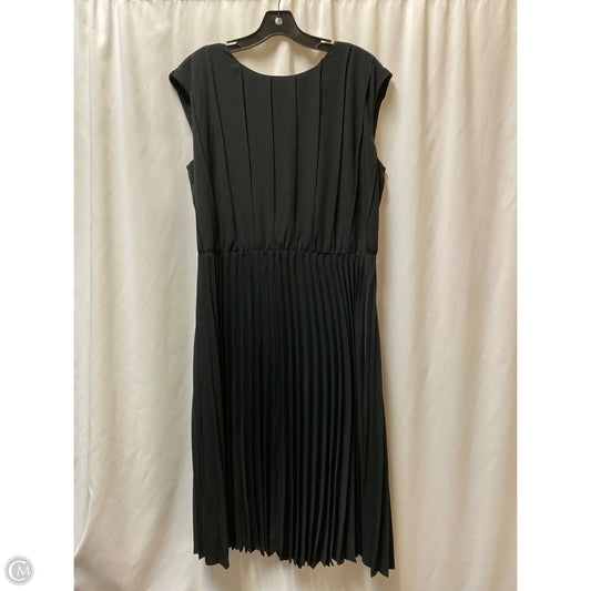 Dress Casual Midi By Loft In Black, Size: L