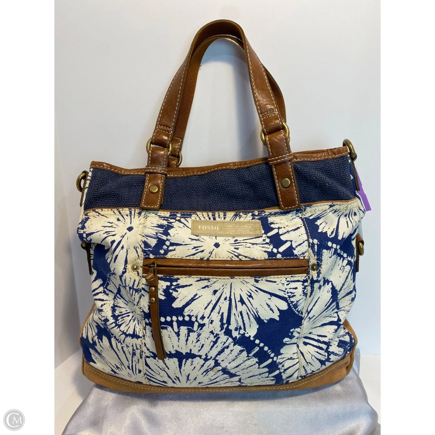 Handbag By Fossil, Size: Large