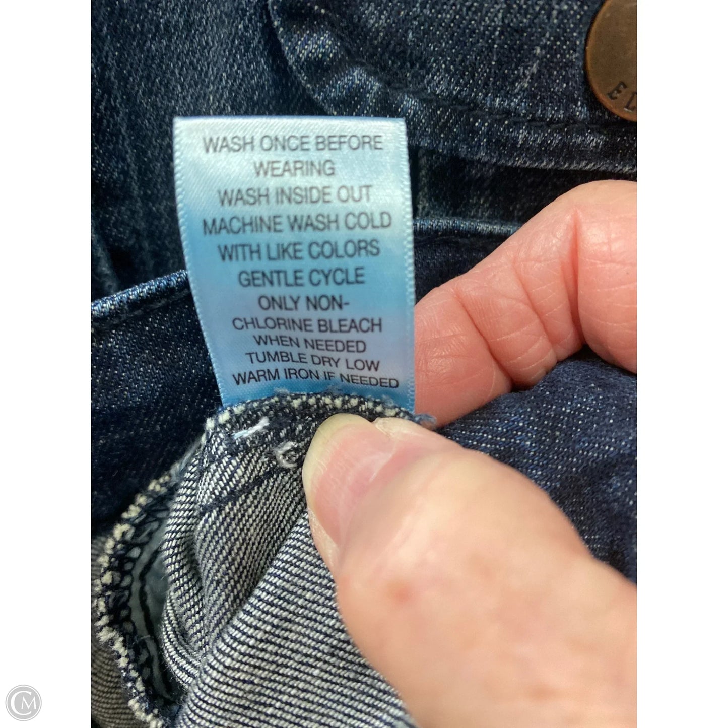 Jacket Denim By Elle In Blue Denim, Size: S