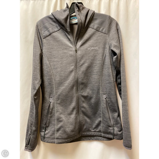 Athletic Top Long Sleeve Hoodie By Columbia In Grey, Size: S