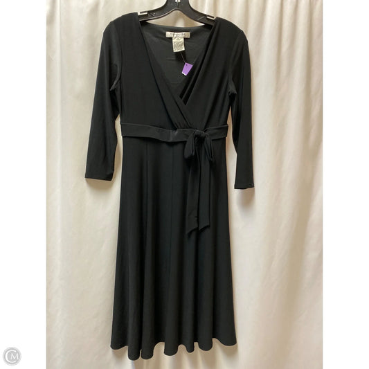 Dress Casual Midi By Evan-picone In Black, Size: S