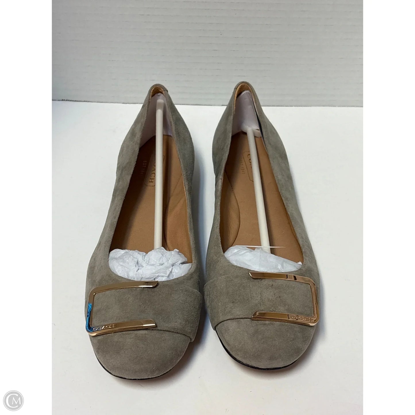 Shoes Designer By Coach In Grey, Size: 6.5