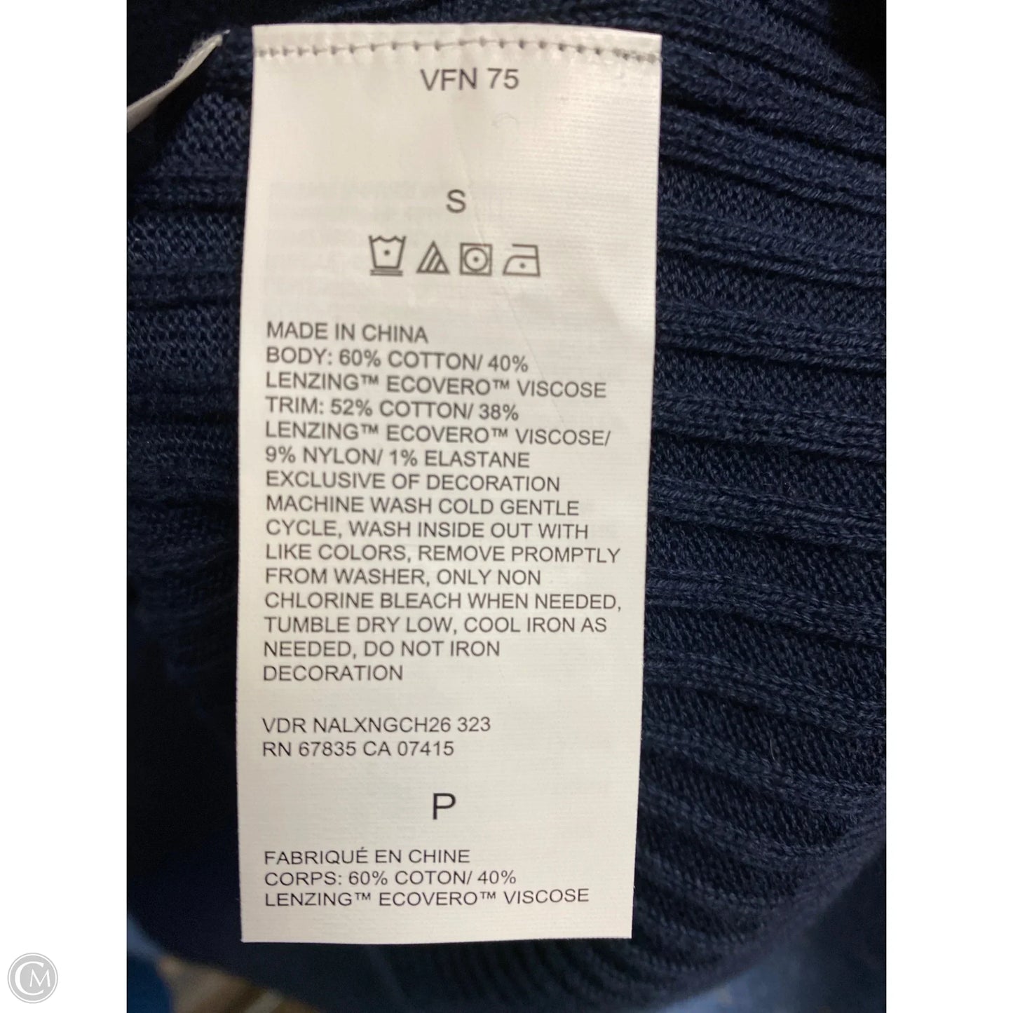 Sweater By Nautica In Navy, Size: S