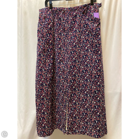Skirt Maxi By Bobbie Brooks In Blue, Size: Xl