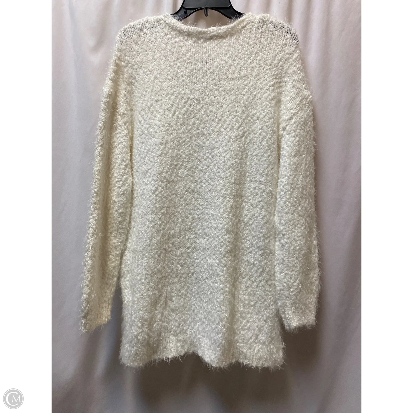 Sweater By Tribal In White, Size: L