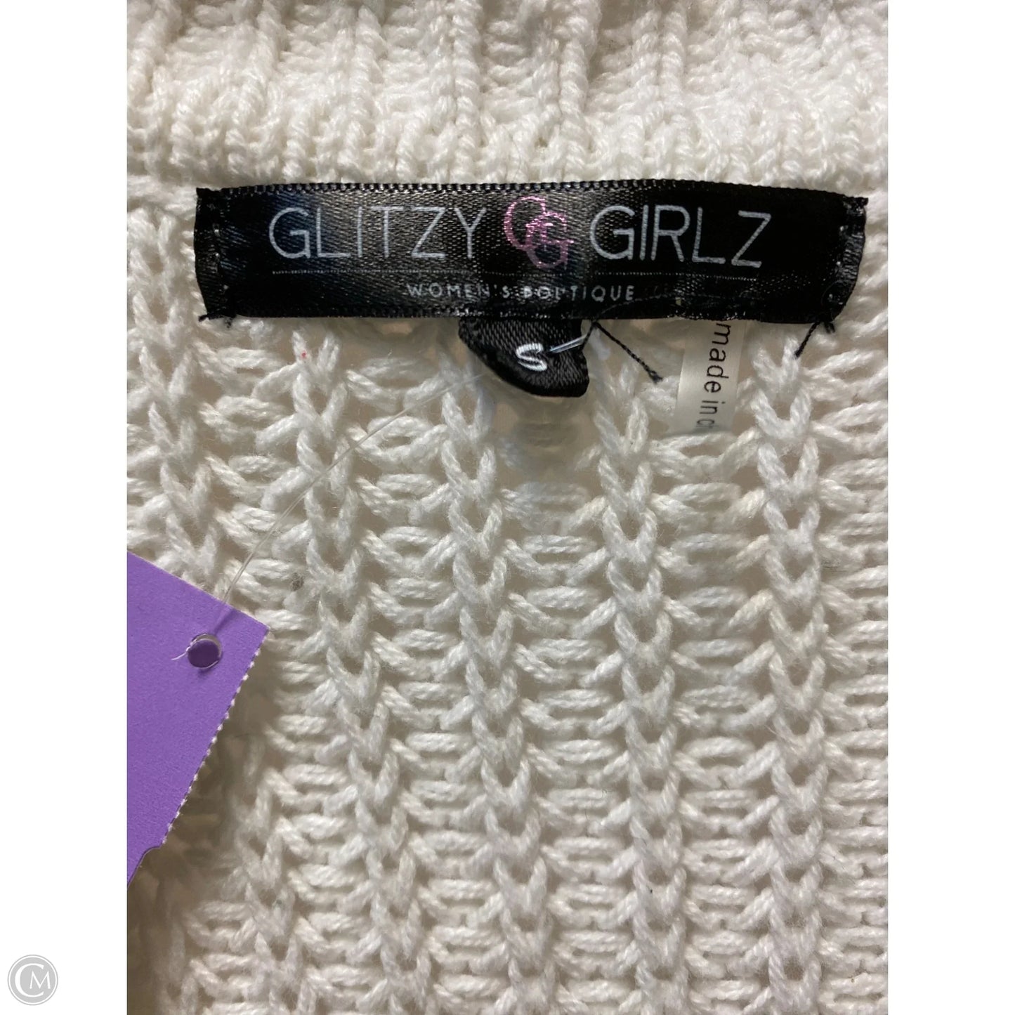 Sweater By Clothes Mentor In White, Size: S