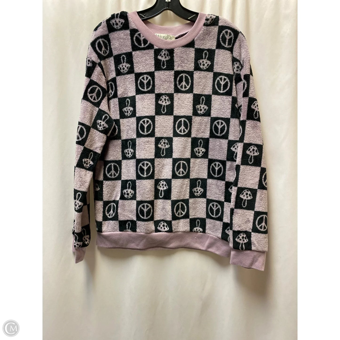 Sweatshirt Crewneck By Clothes Mentor In Purple, Size: L
