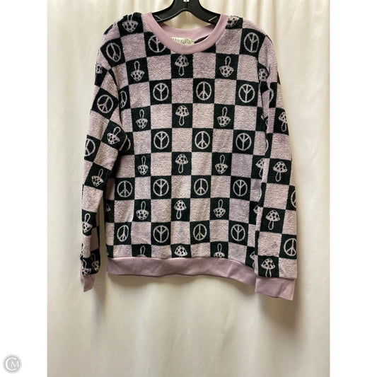 Sweatshirt Crewneck By Clothes Mentor In Purple, Size: L