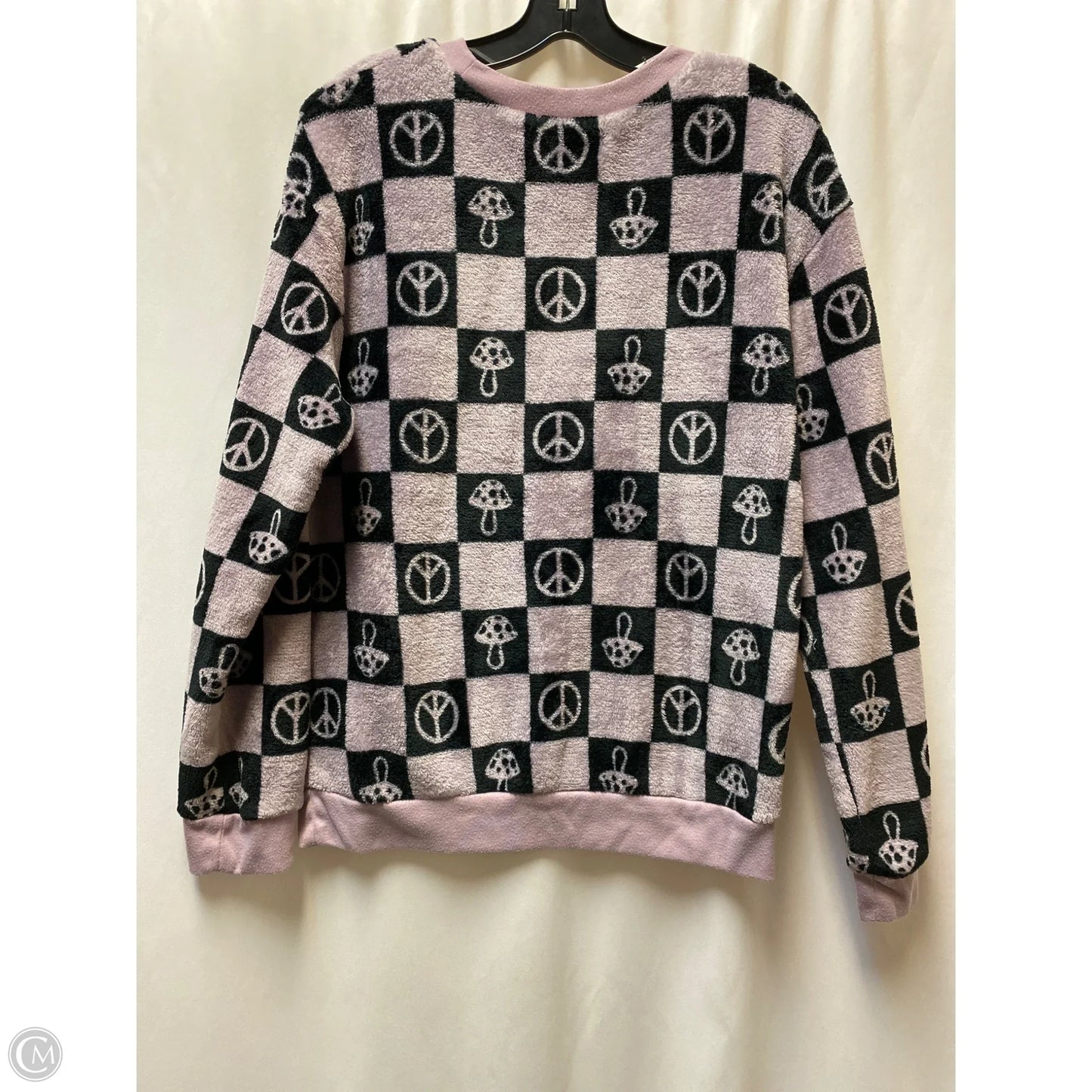 Sweatshirt Crewneck By Clothes Mentor In Purple, Size: L