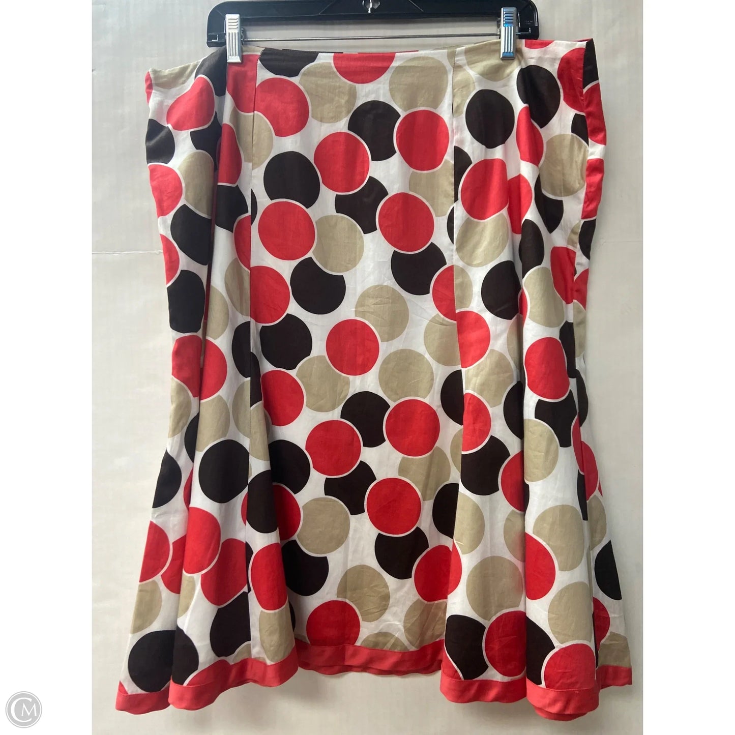Skirt Midi By Cato In Brown, Size: 1x