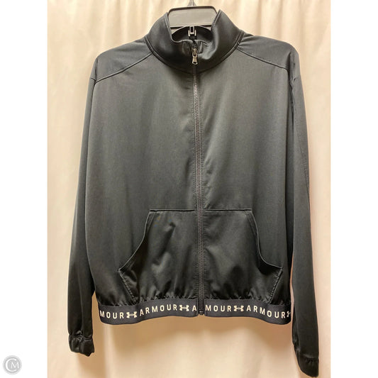 Athletic Jacket By Under Armour In Black, Size: M