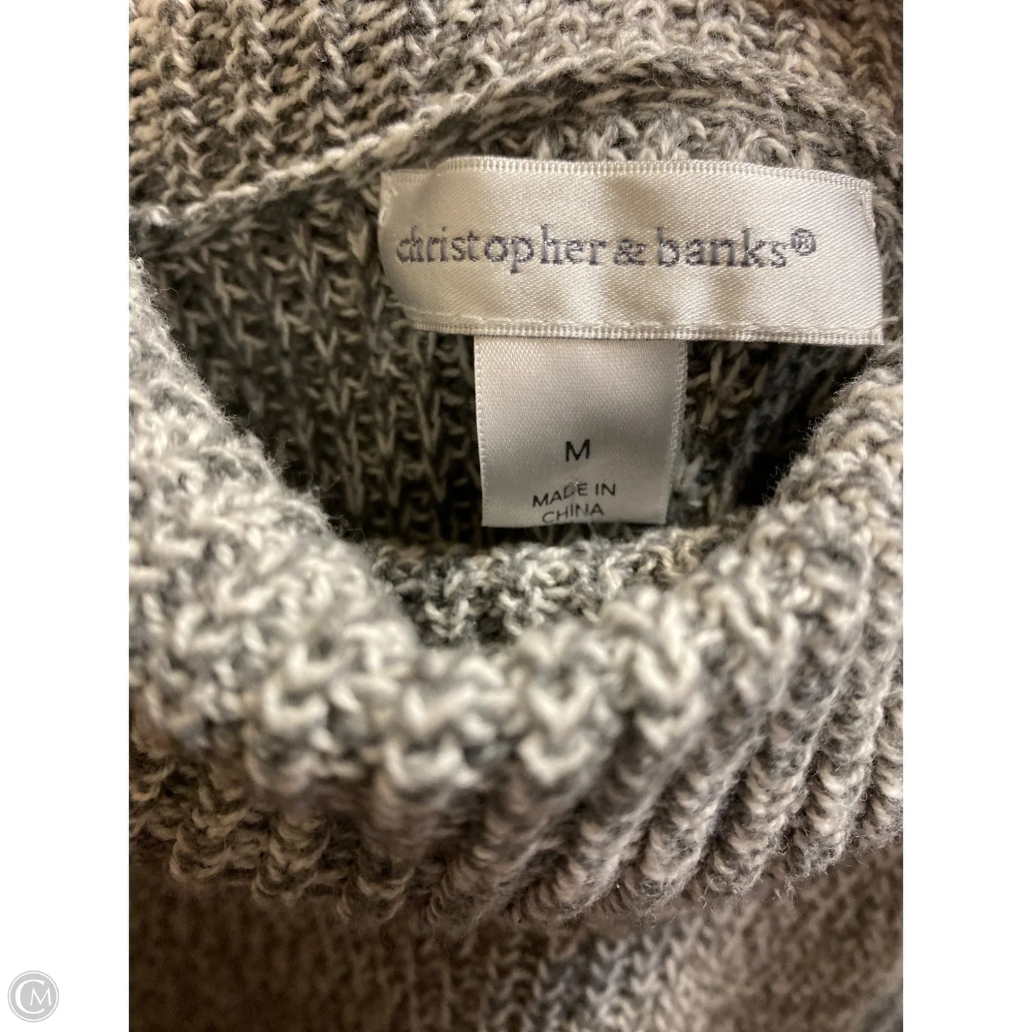 Sweater By Christopher And Banks In Grey, Size: M