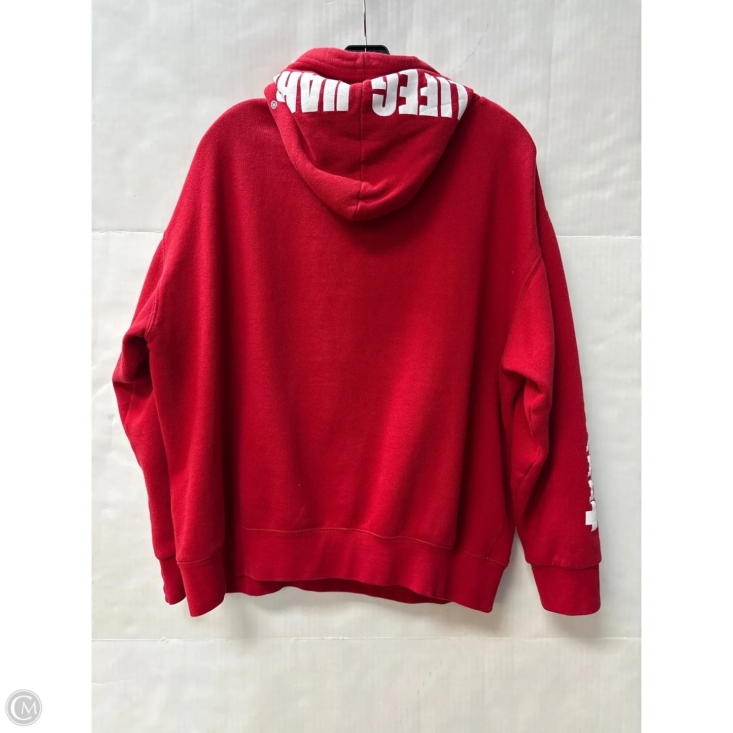 Sweatshirt Hoodie By Clothes Mentor In Red, Size: M