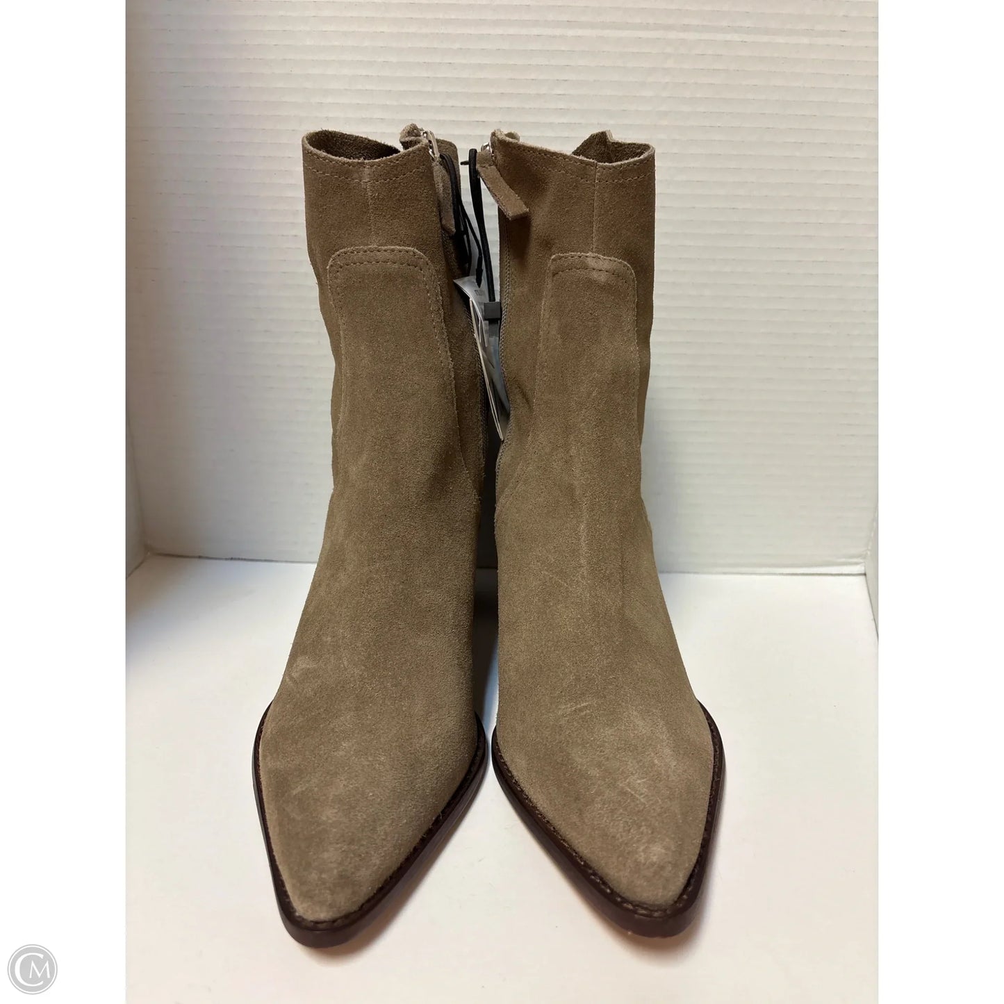 Boots Leather By Zara In Grey, Size: 11.5