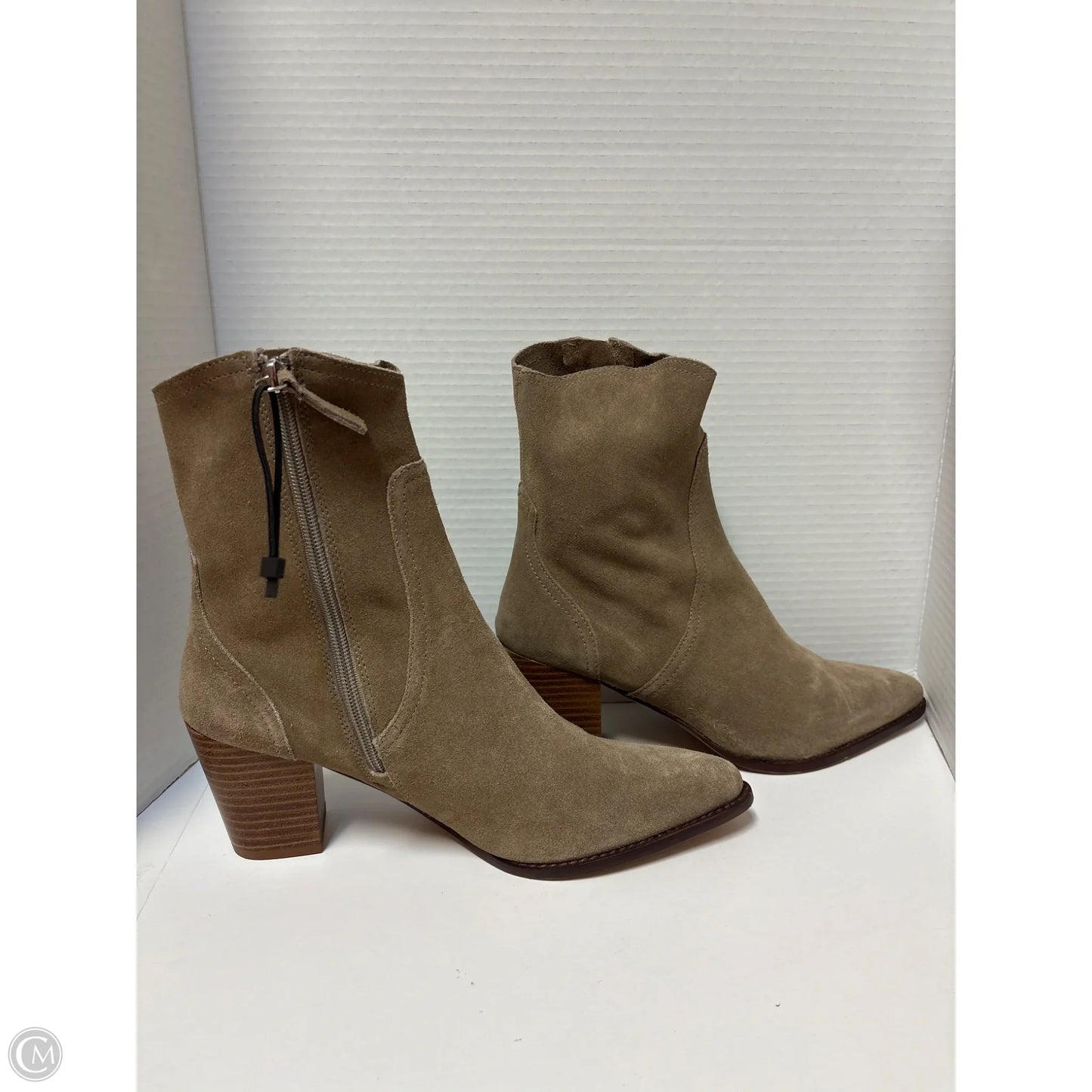 Boots Leather By Zara In Grey, Size: 11.5