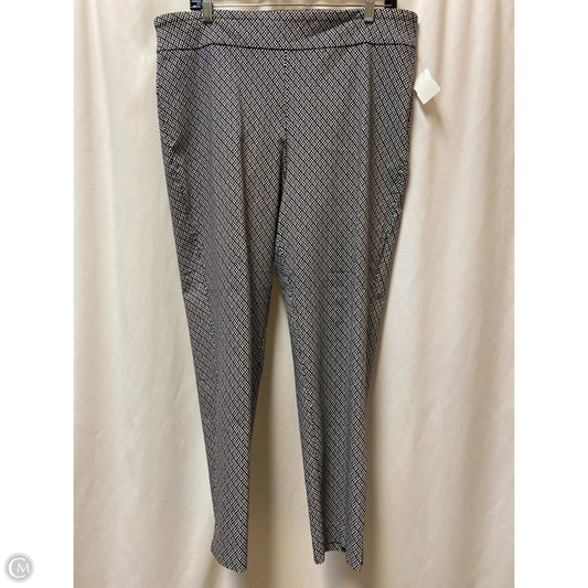 Pants Dress By Counterparts In Black & White, Size: 18