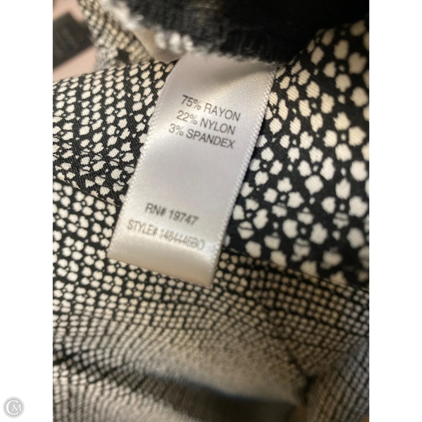 Pants Dress By Counterparts In Black & White, Size: 18