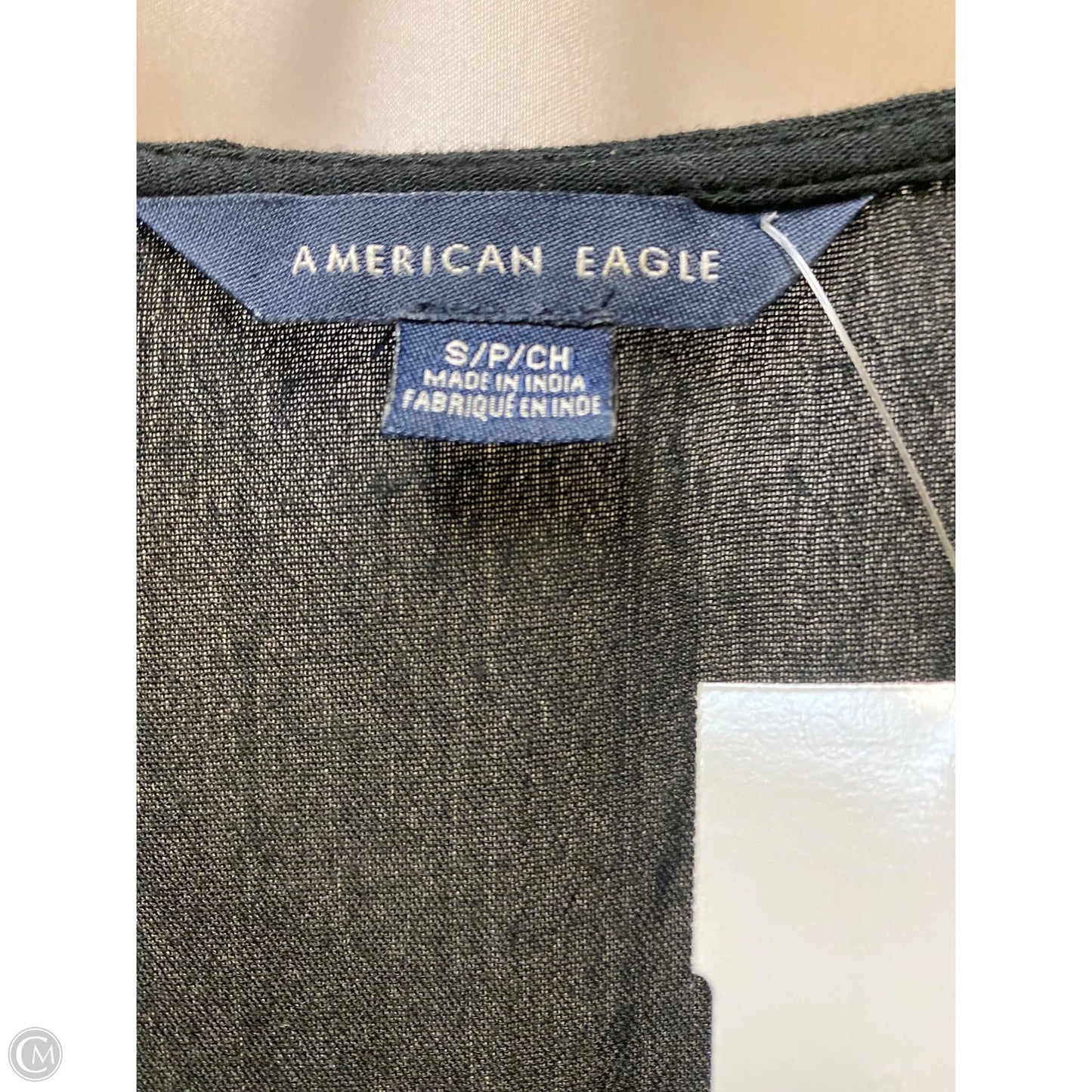 Top Long Sleeve By American Eagle In Black, Size: S