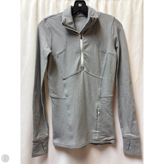 Athletic Top Long Sleeve Crewneck By Lululemon In Grey, Size: 4