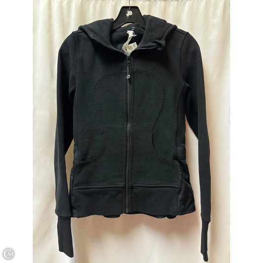 Athletic Jacket By Lululemon In Black, Size: 4