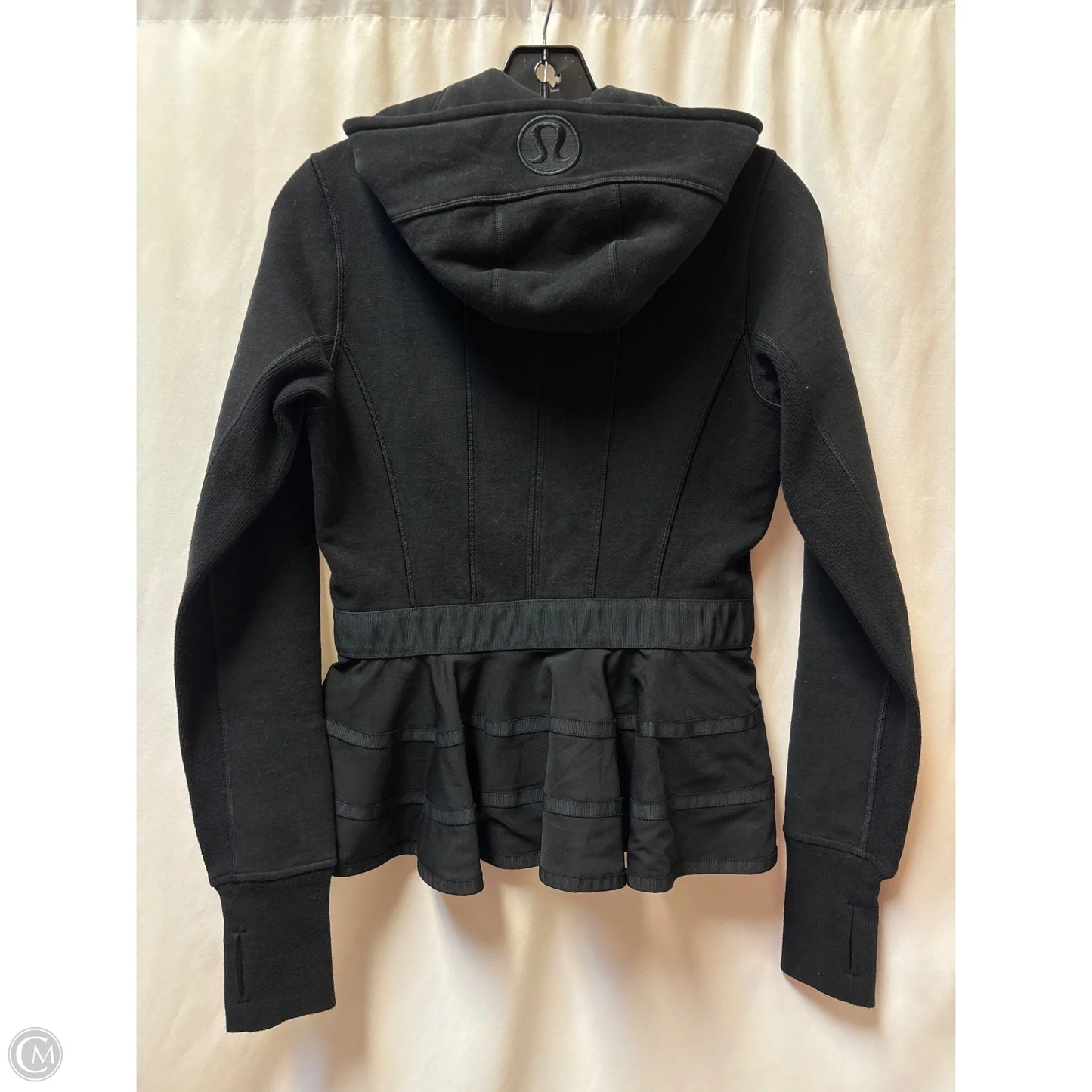 Athletic Jacket By Lululemon In Black, Size: 4