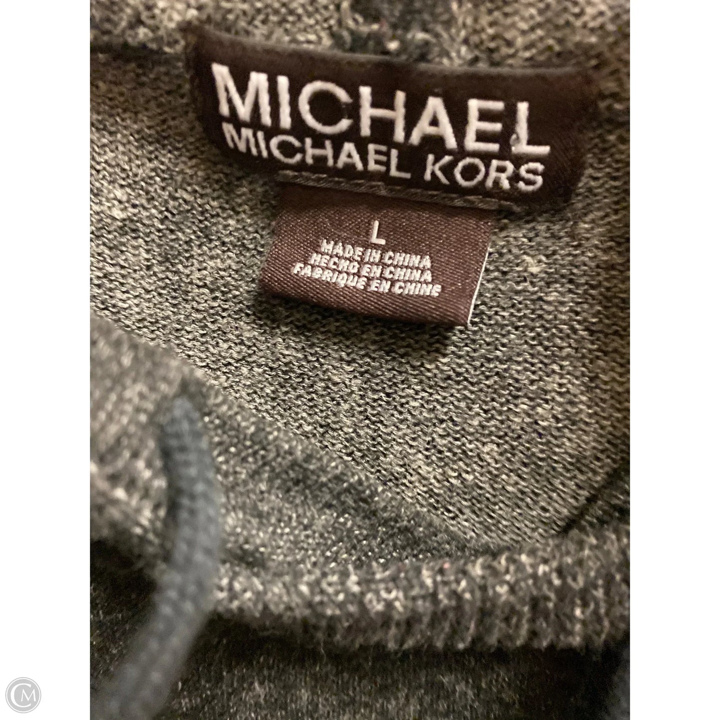 Top Long Sleeve By Michael By Michael Kors In Black, Size: L