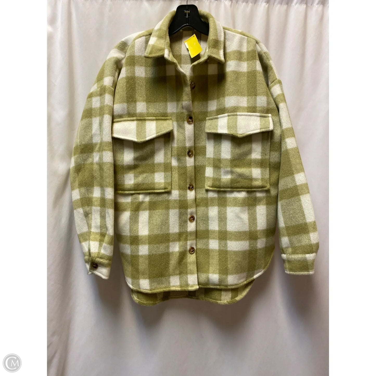 Jacket Shirt By 12th Tribe In Green, Size: Xs