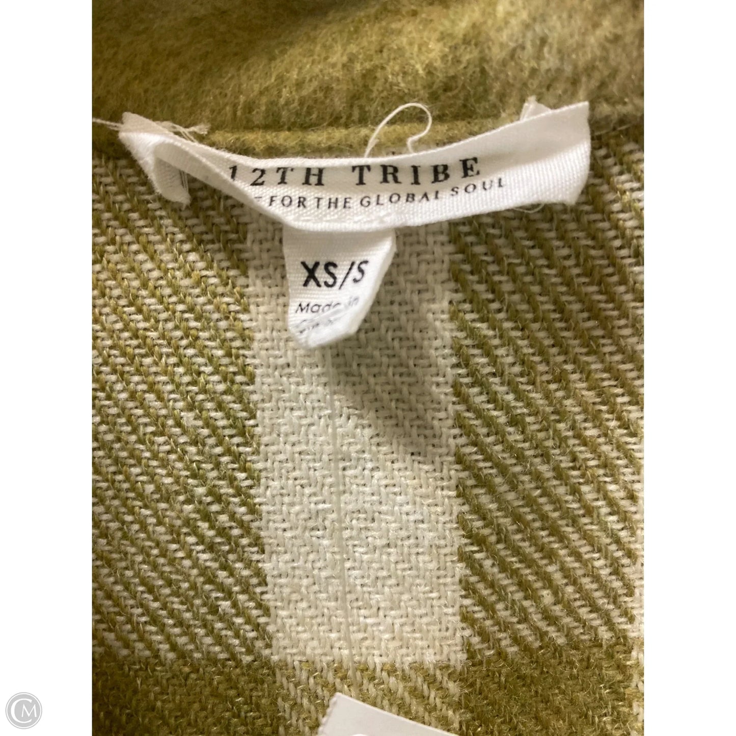 Jacket Shirt By 12th Tribe In Green, Size: Xs