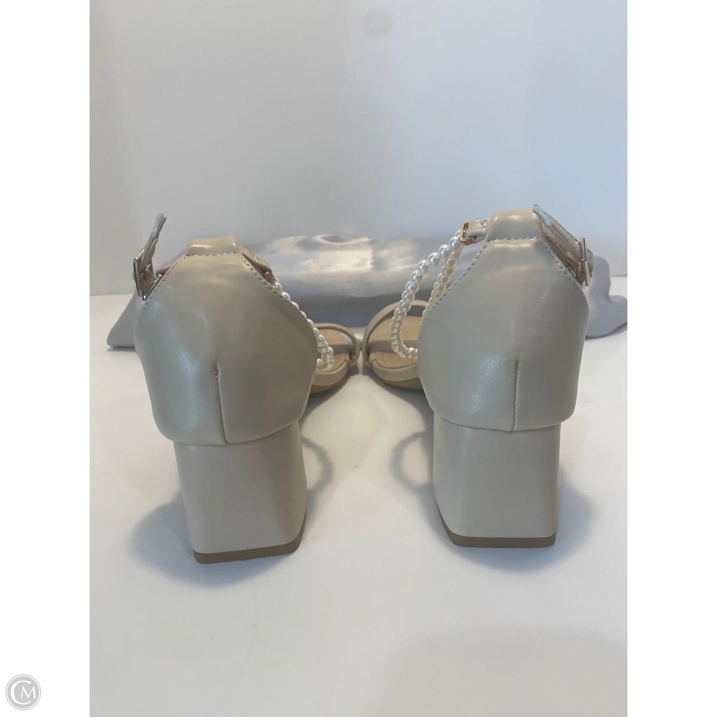 Shoes Heels Block By Clothes Mentor In Tan, Size: 11.5